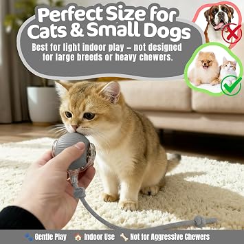 Interactive Cat Ball - Smart Rolling Active Balls for Cats - Electric Balls for Indoor Cats
