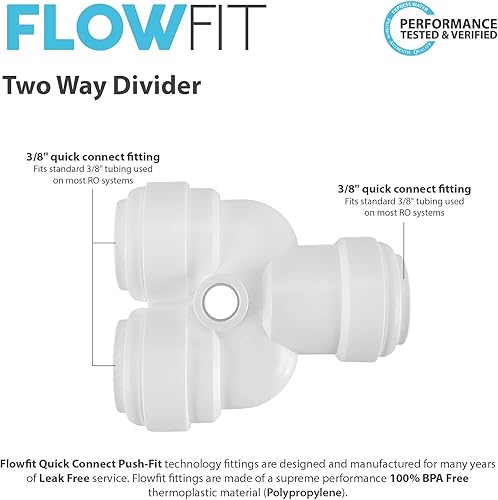 Miniatura 2 de Express Water Divisor bidireccional 38" piezas de conexión de montaje para filtros de agua y sistema de ósmosis inversa RO