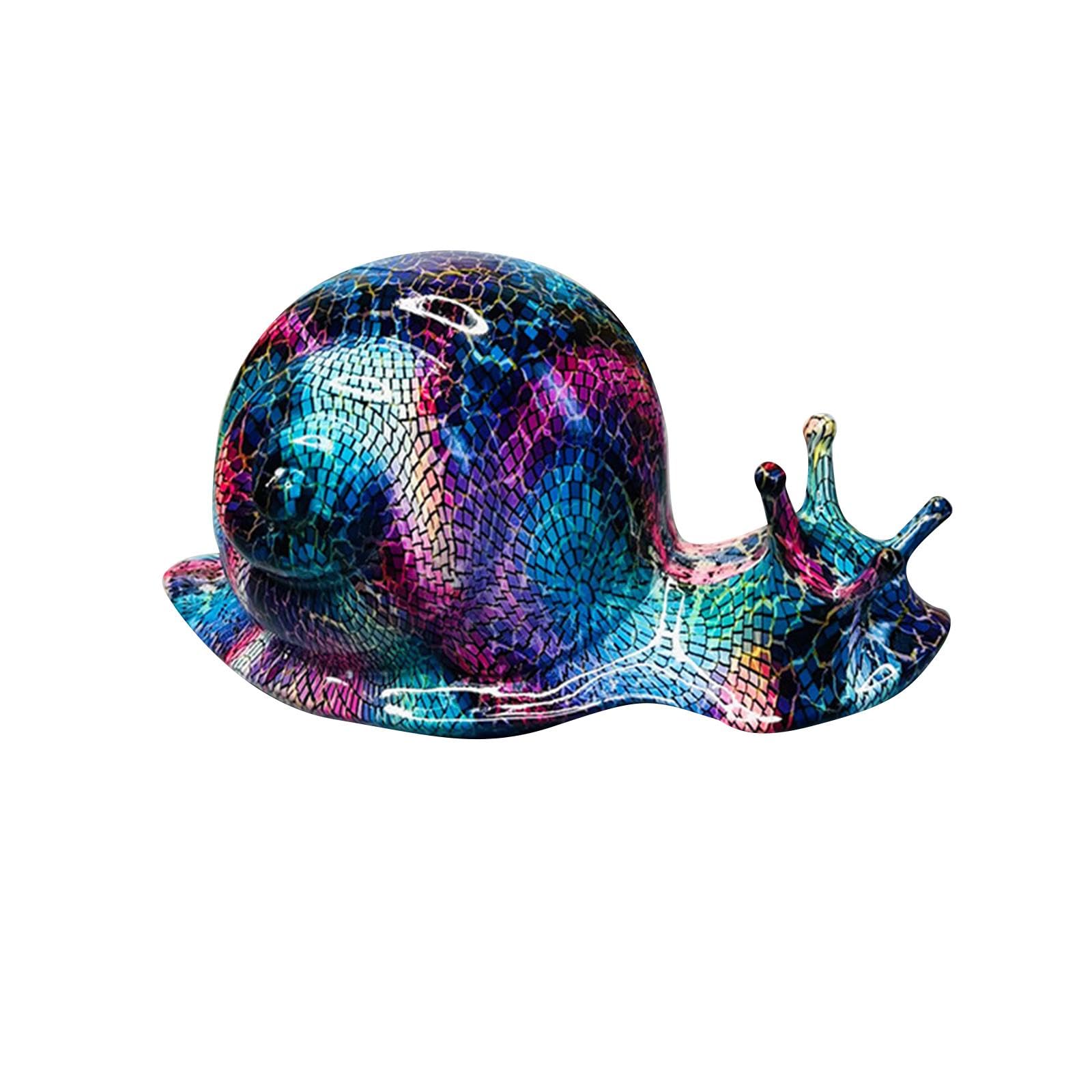 Bothyi Snails Sculpture Figurines, Creative Ornament Resin Crafts Artwork Decorative, Animals Statue for Indoor Outdoor Tabletop Office Mantel Gift,