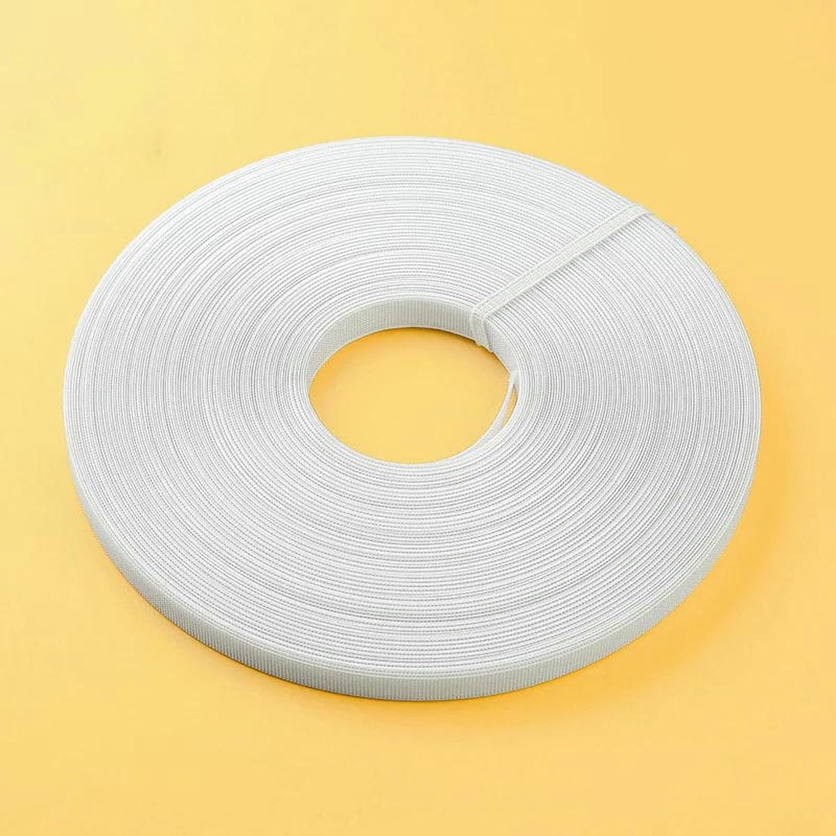 50 yards/roll Polyester Fish Boning Corset For Bras Diy Wedding Dress Making Sewing Accessories Crinoline for Sewing-white 50yards-6mm
