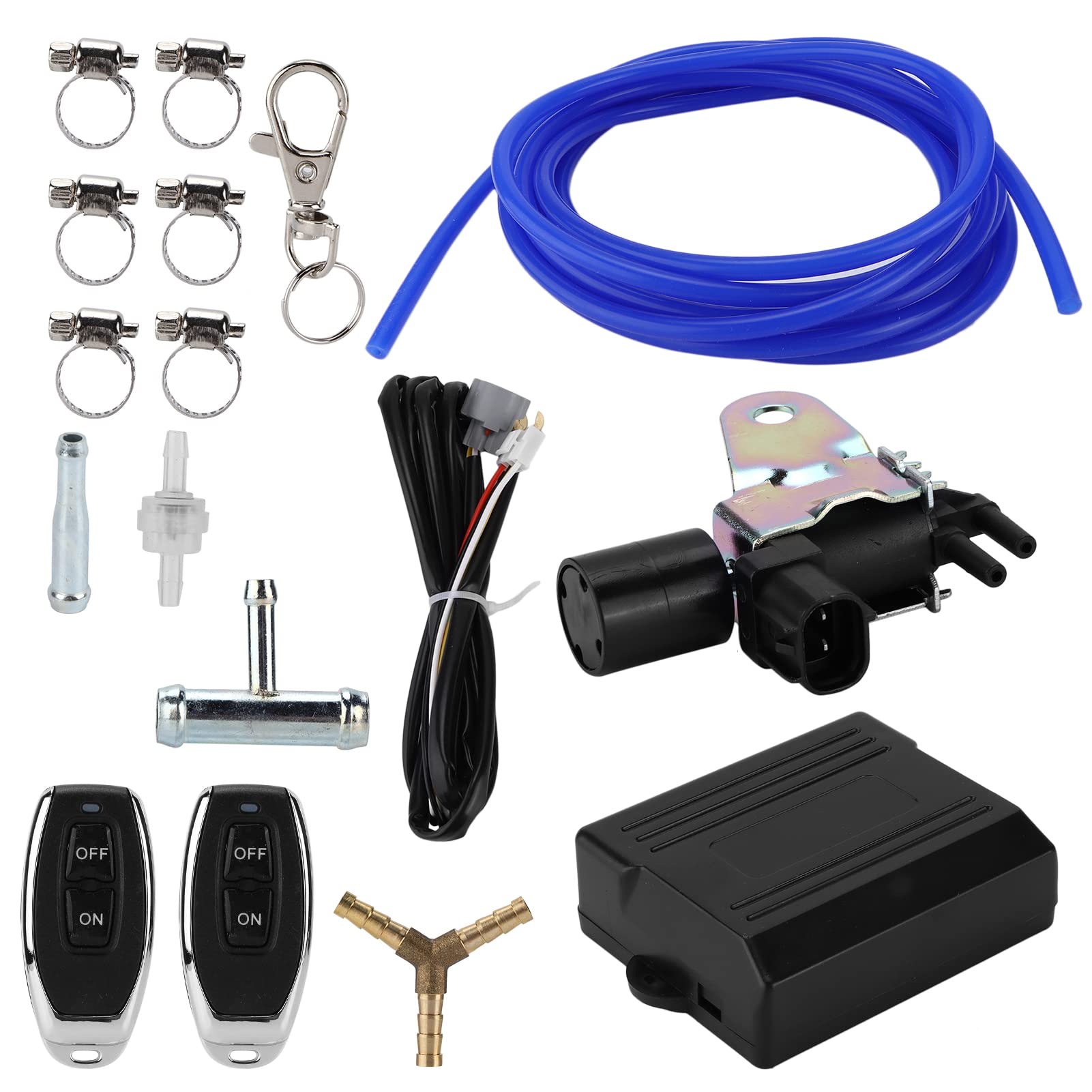 Kit de Controlador de Válvula de Corte de Escape Inalámbrico Universal Control Remoto de Vacío para Automóvil