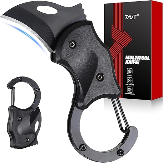 ZAVIT Gifts for Men Brother, Small Pocket Knife for Men, Christmas Stocking Stuffers, Self Defense Keychain, Box Cutter EDC Gadgets for Husband Him, Unique Gifts ldea for Camping Fishing Hiking
