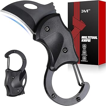 ZAVIT Gifts for Men Brother, Small Pocket Knife for Men, Christmas Stocking Stuffers, Self Defense Keychain, Box Cutter EDC Gadgets for Husband Him, Unique Gifts ldea for Camping Fishing Hiking