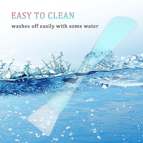 Miniatura 7 de Aplicador de máscara facial de silicona, 4 piezas reutilizables de doble extremo, cepillo de máscara facial lavable, espátula de belleza,