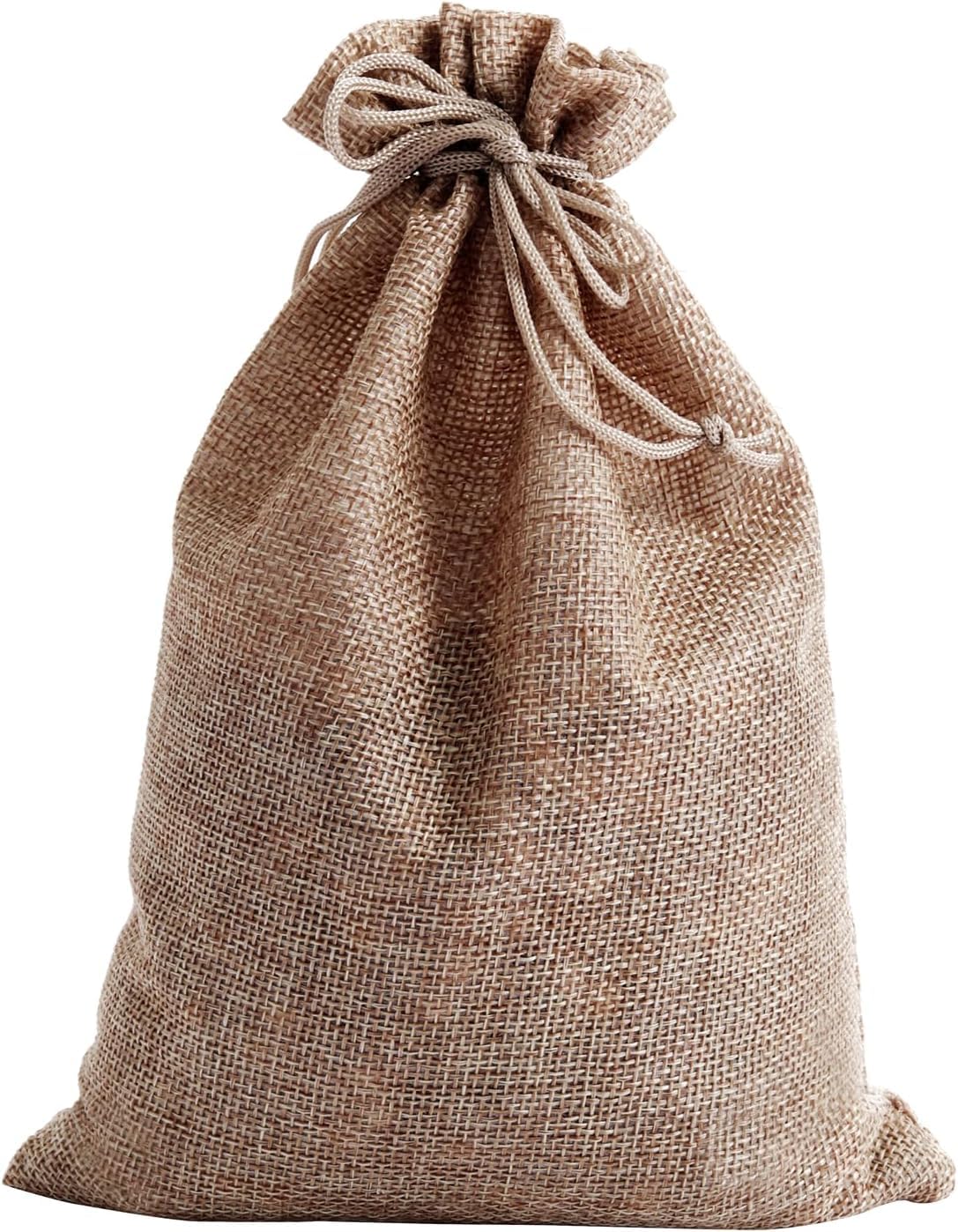 REDDOTGIFT® Pack of 25 Burlap Pouch,Drawstring Gift Bags,Hessian Jute Bags Used for Gift Packing,Party,Jewelry Pouch (9 X 12 cm)