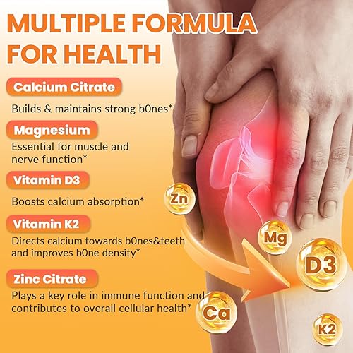 Miniatura 3 de BSSTABBON Gomitas de calcio y magnesio de 600 mg de calcio, 420 mg de complejo de magnesio, con vitamina D3+K2 certificado sin OMG, sin azúcar, 60