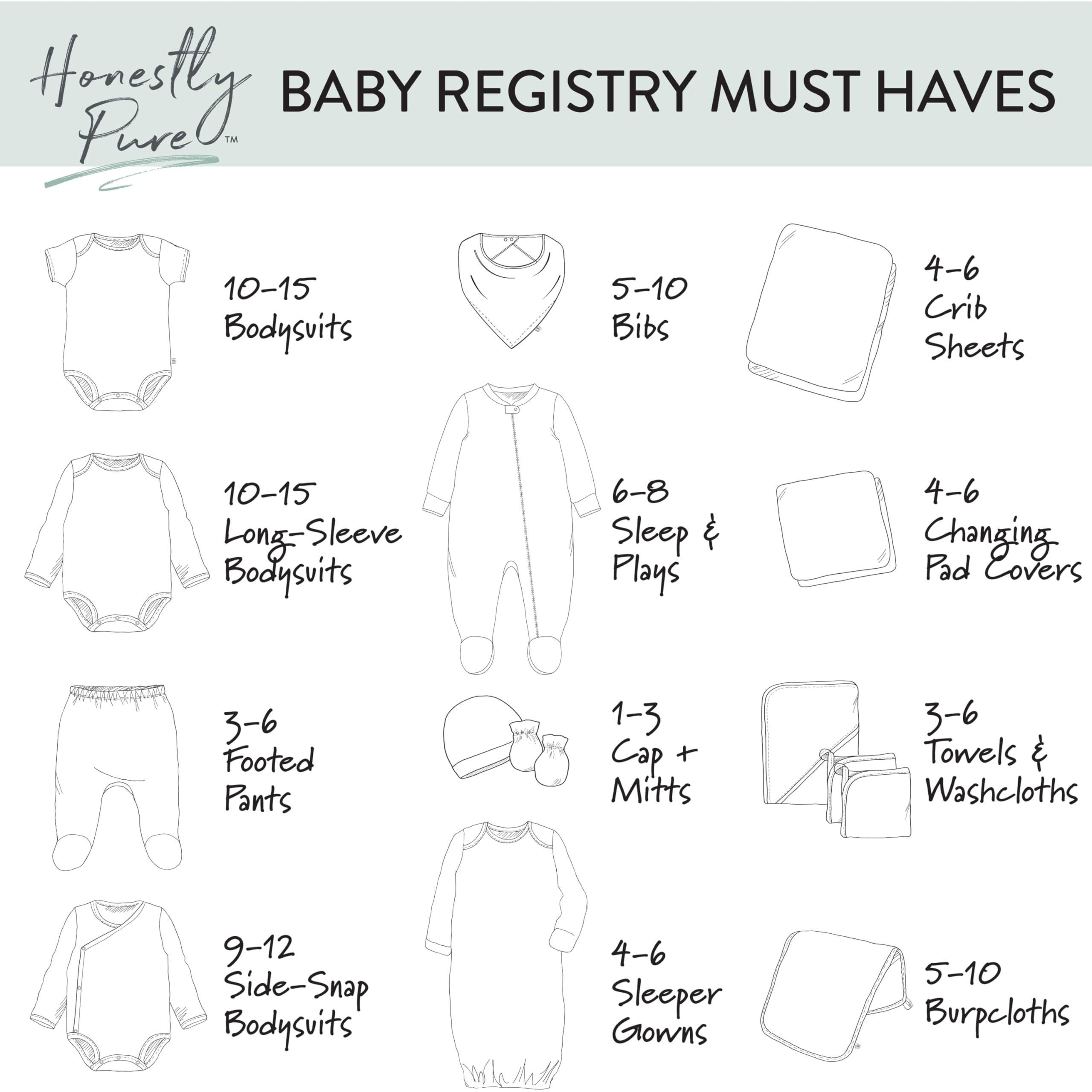 HonestBaby Manta acolchada reversible y ligera, salvia de hoja jumbo, talla única