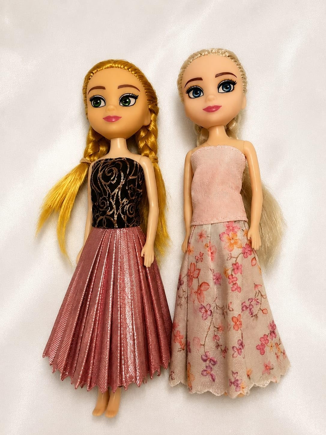 Two Sister Doll Set 15 cm Big Material Plastic for Kids Girls(Random Color Will Send) Best Rakhi Gift-image-27