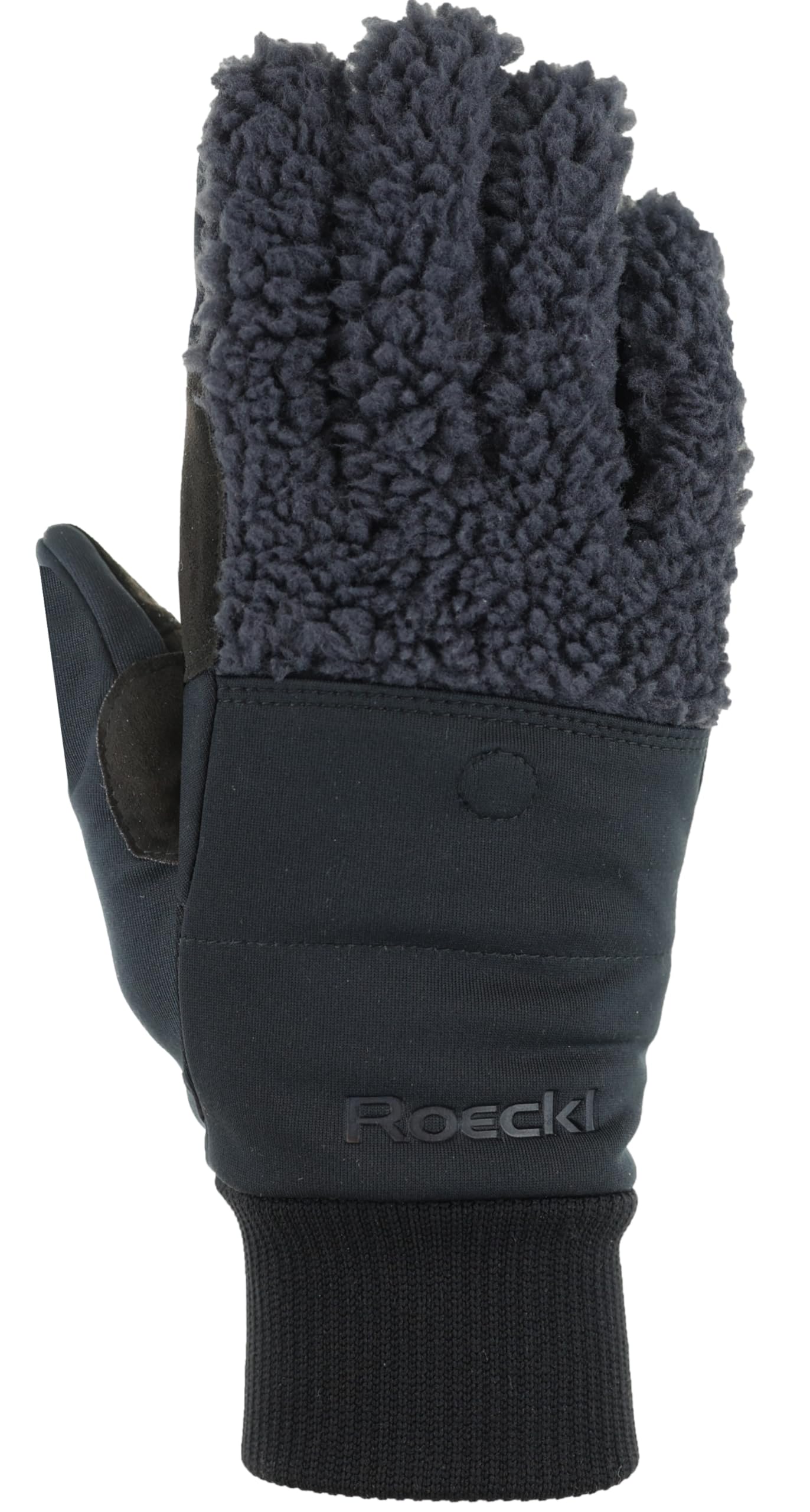 Roeckl Sports Reithandschuh NEUBERG, Outdoor Winter Handschuh, Anthrazit, Größe 6-11