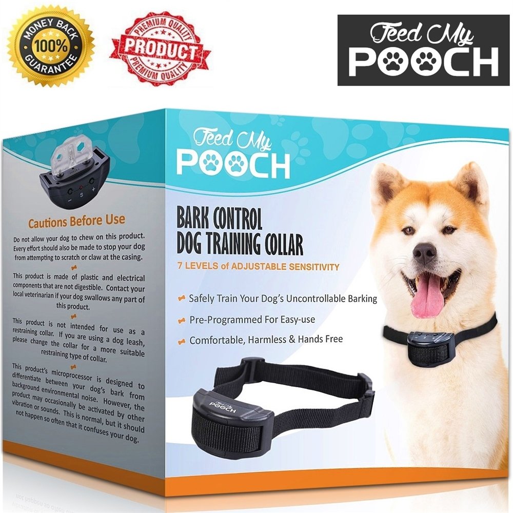 Anti-Bark Collar - Shock Collar For Dogs with Bark Control Collar Vibration - Dog Shock Collar Uses Feedback & Adjustable Sensitivity - No Bark Collar For Small Dog & Large Dog - Best Dog Bark Collar
