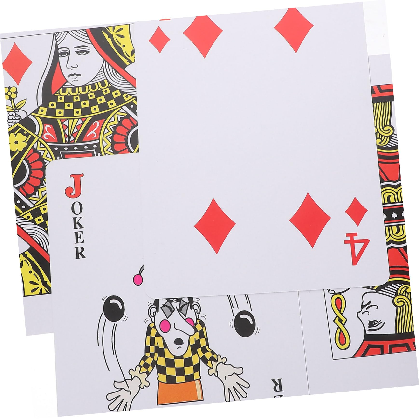 Abaodam 8 Carte Da Poker Giganti Grandi Carte Da Gioco Per Giochi Di Società Set Di Carte Con Trucchi E Buona Sensazione Tatto in Plastica Perfette Per Il Campeggio