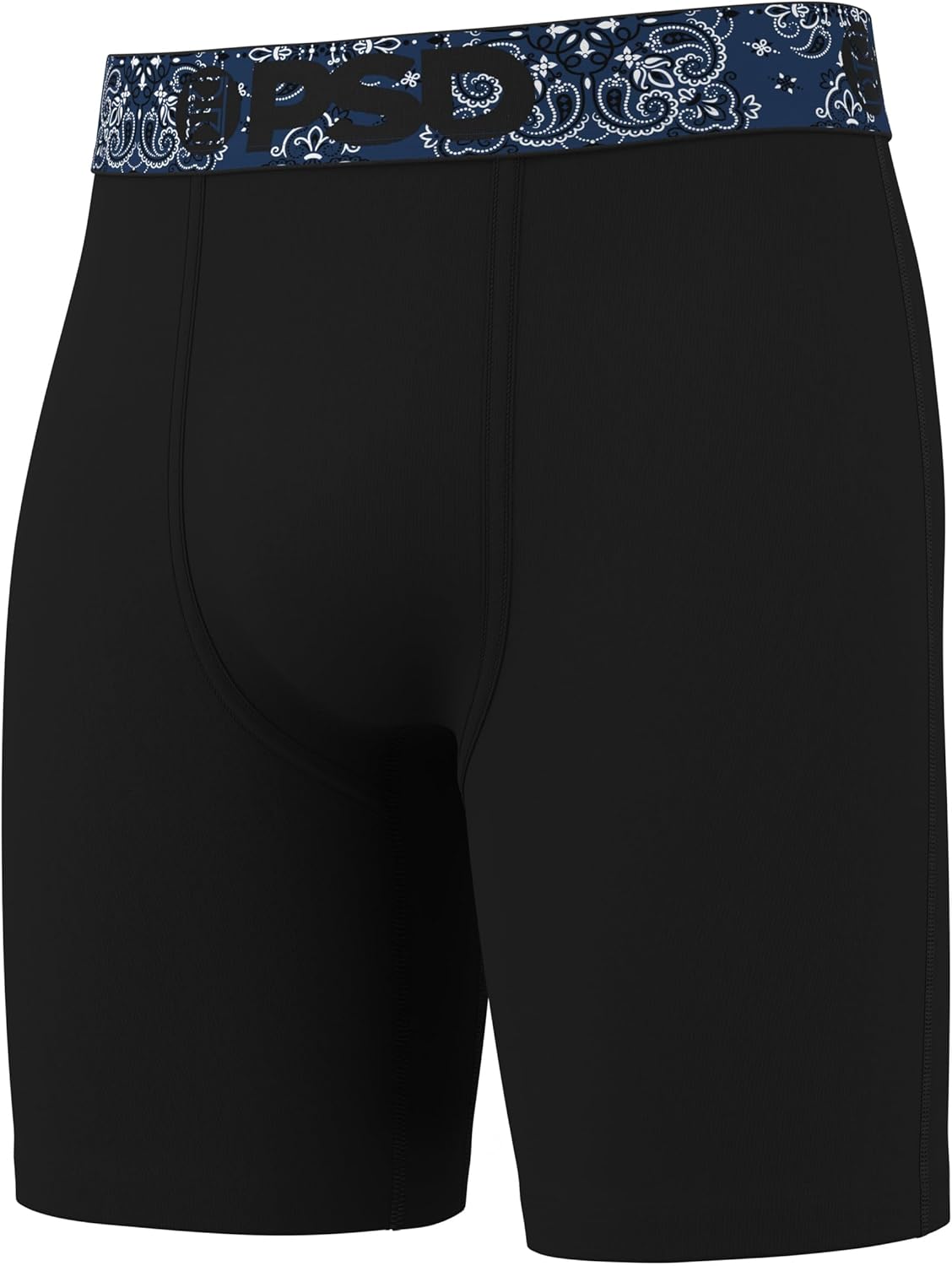 PSD Underwear Mens Boxer Briefs - Paisley Print, Standard Length Packs and Singles, Soft & Breathable Boxer Briefs for Men - Image 2