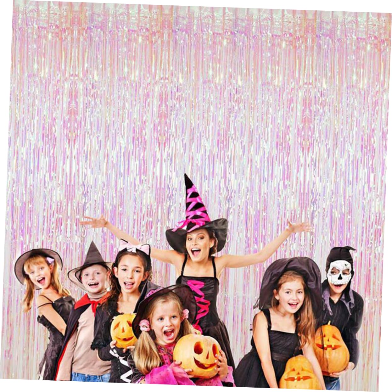 SOLUSTRE 2sets Rain Tinsel Curtains Foil Fringe Backdrop for Weddings Birthdays and Parties Easy to Install Decorations for Stunning Photo Opportunities and Festive Atmosphere