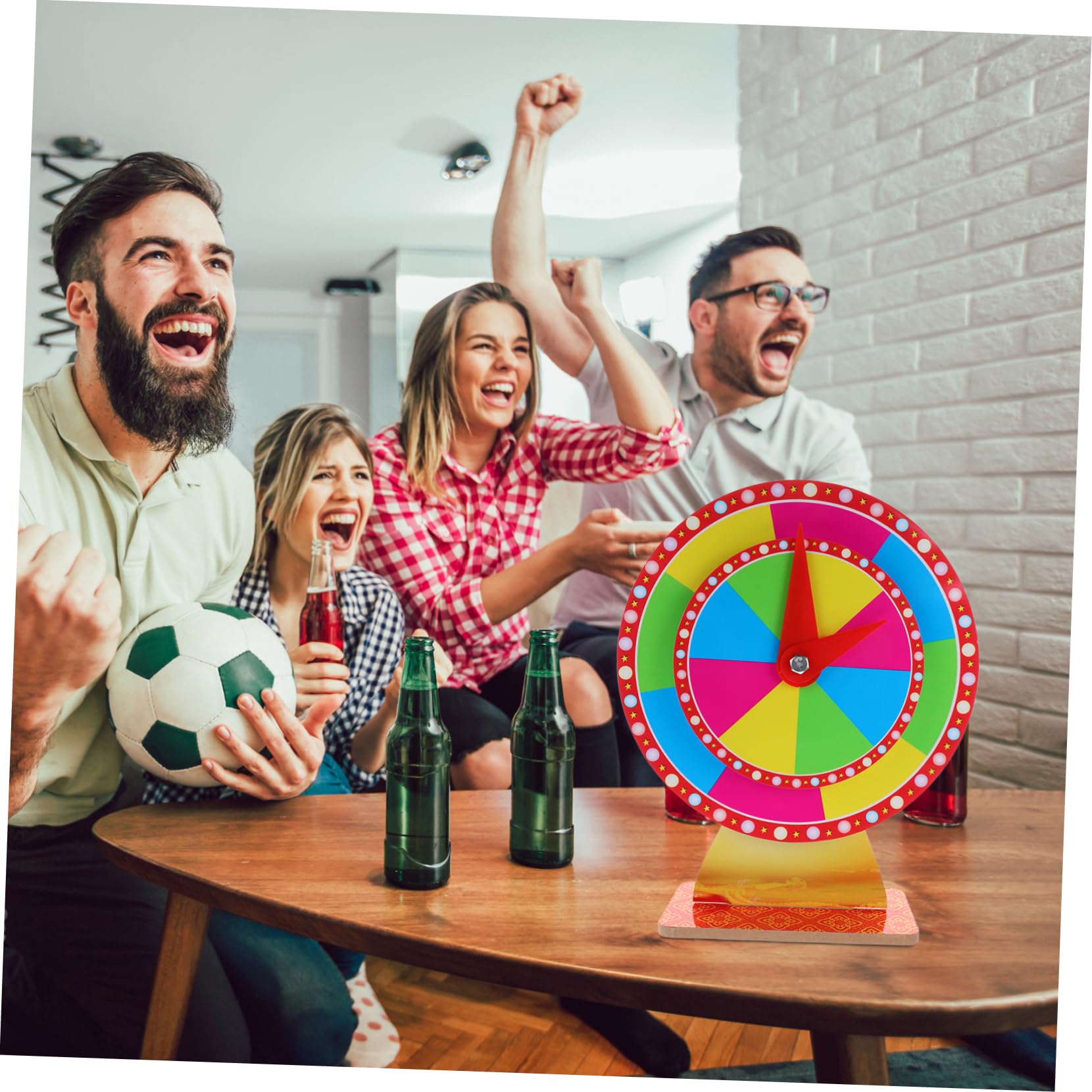 Yardwe Ruota Gioco Girevole Premi Gioco della Lotteria e Giradischi da Te per FESTIVITÀ e Eventi Accessorio per Giochi da Tavolo