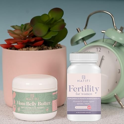 Miniatura 8 de Fertifi de Natifi 2 botellas vitaminas prenatales fertilidad regulan los ciclos de equilibrio de hormonas ayudan a la ovulación Concepción