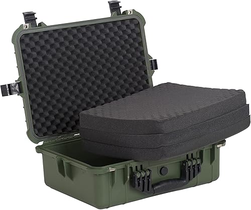 Miniatura 4 de MEIJIA Funda protectora impermeable portátil, funda rígida para cámara, espuma de ajuste personalizado, elegante negro, apto para cámara, equipos,