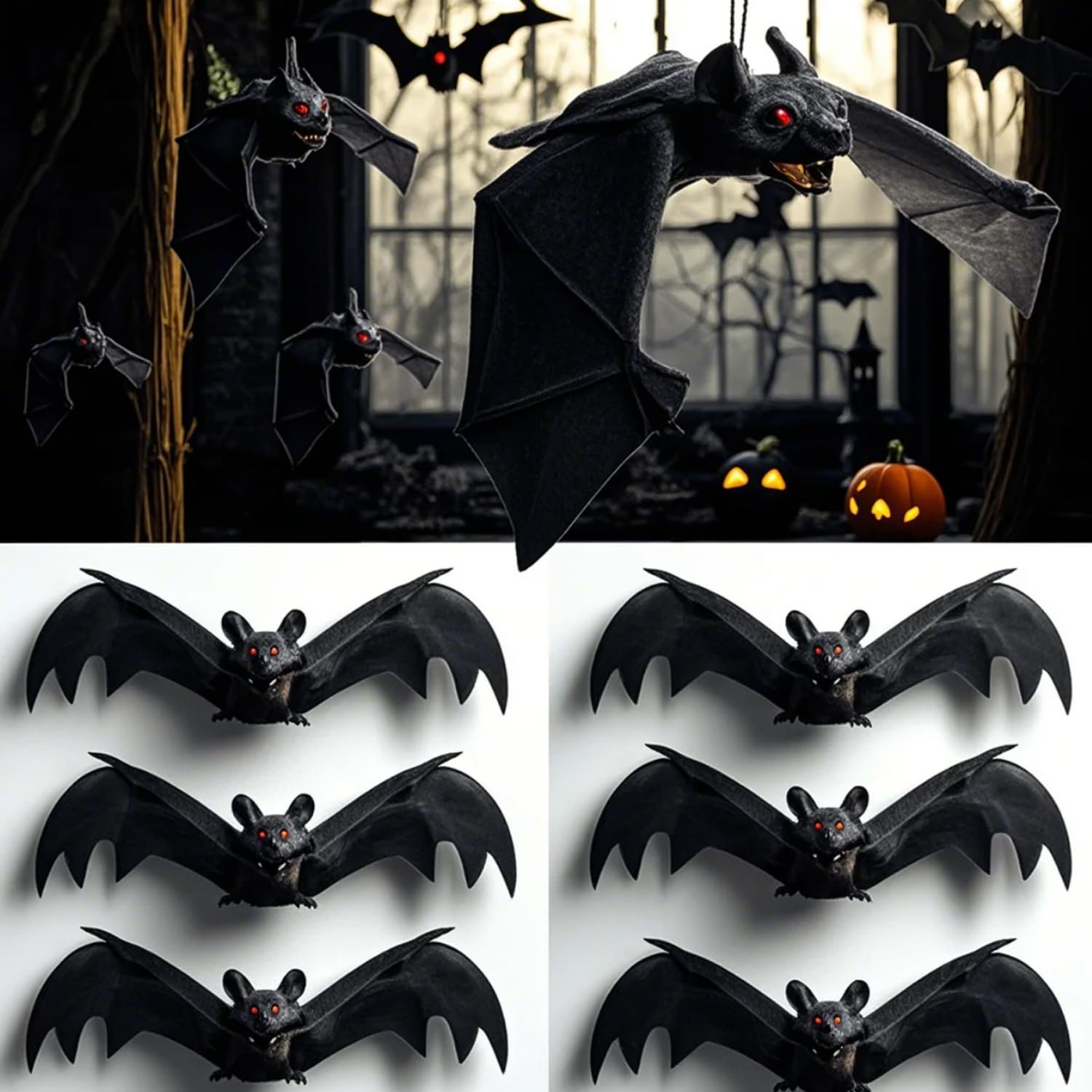 Halloween Deco Bat Set