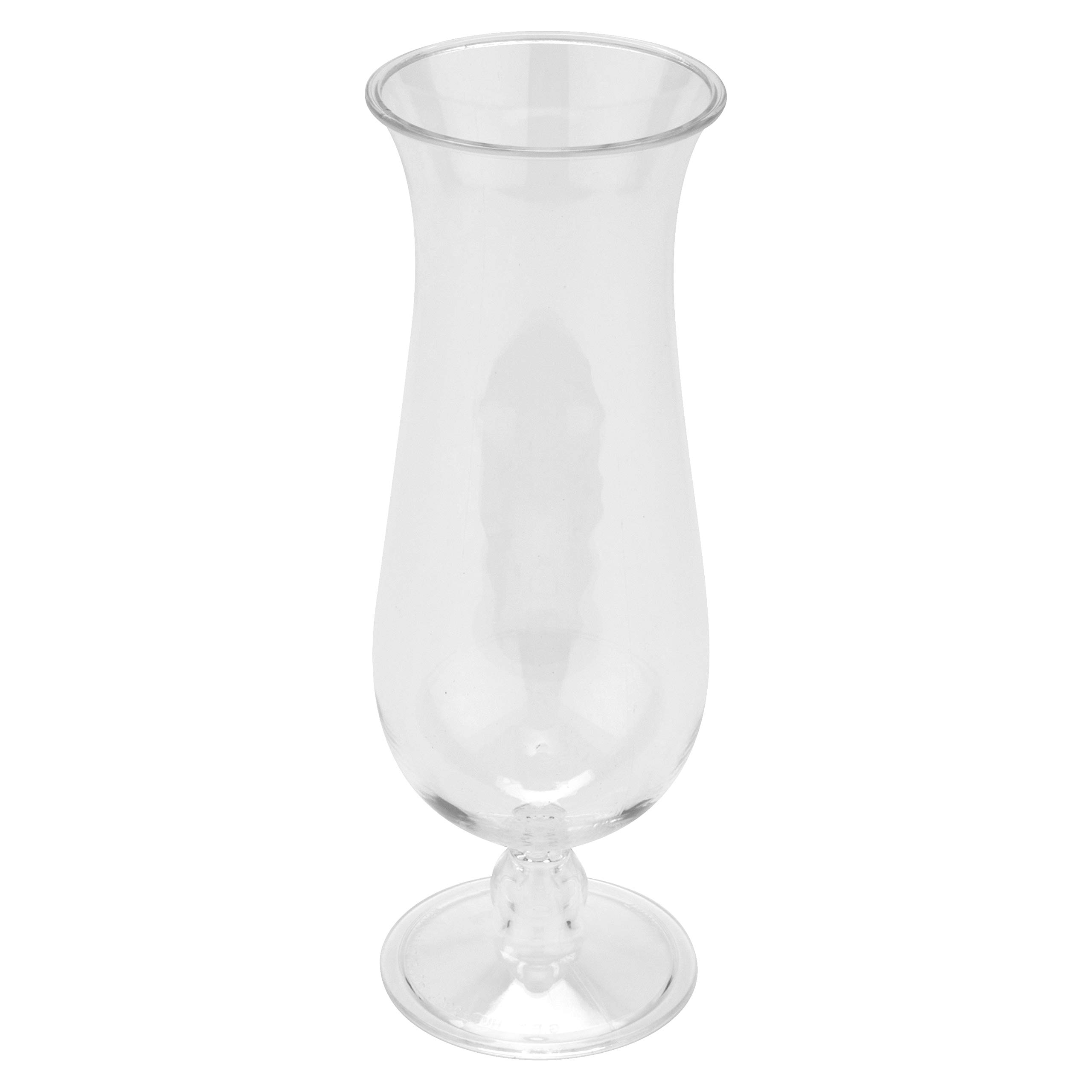 G.E.T. HUR-20-CL Clear PC Plastic Hurricane Glasses, 20 Ounce (Pack of 12)