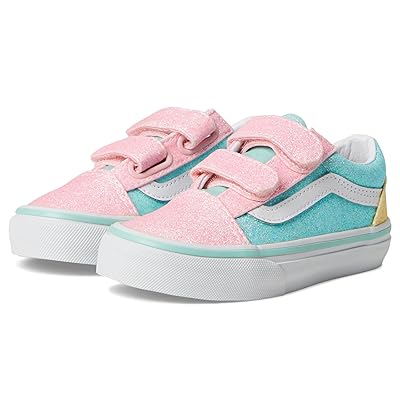 Vans Kids Old Skooltm V (Little Kid) Kids Shoes Pastel Glitter Pastel