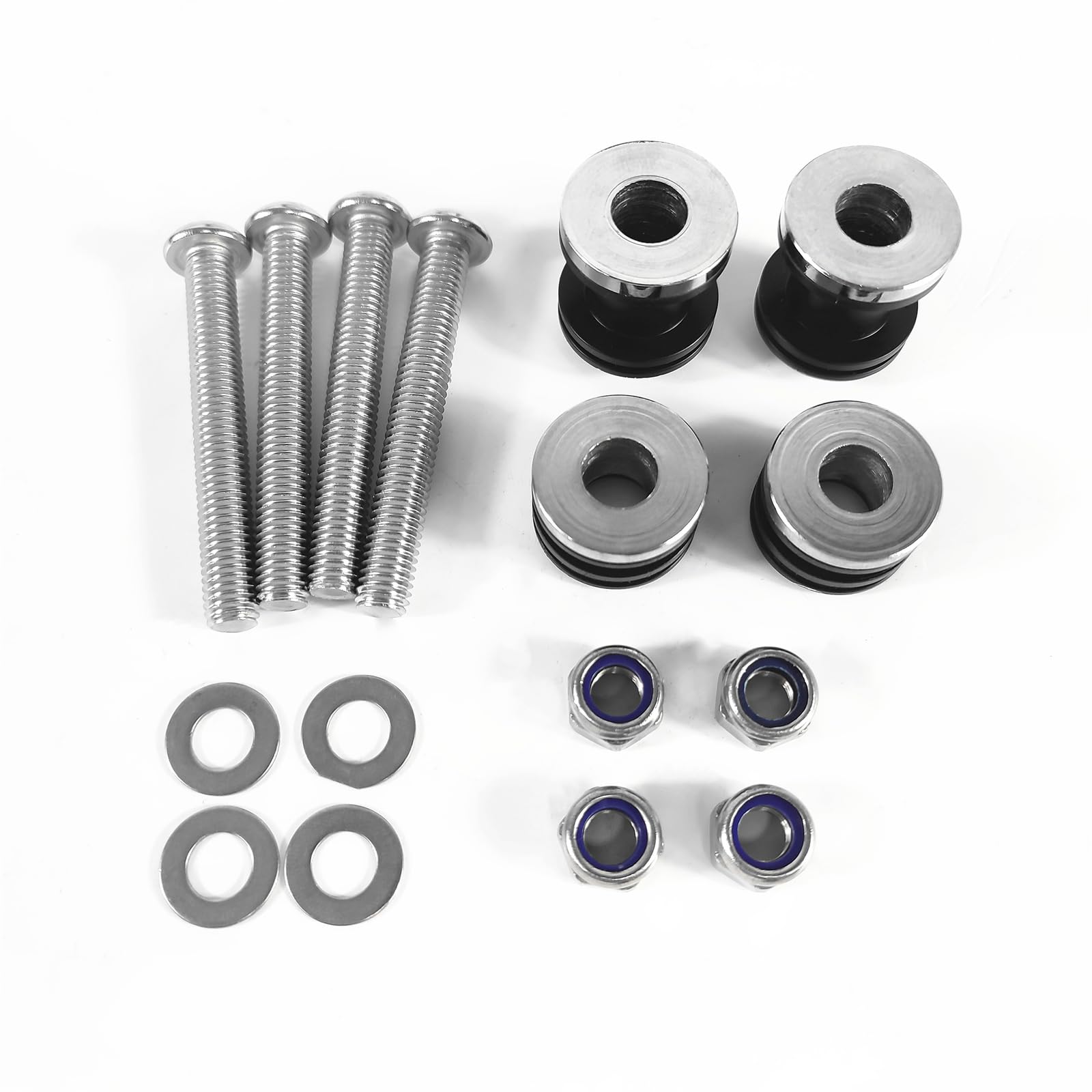 Docking Hardware Kits Compatible for Harley Sportster XL 883 1200 Iron 2004-2023, Quick Release Detachable Mounting Sissy Bar Tour Luggage Racks Docking Points Mount Bolts
