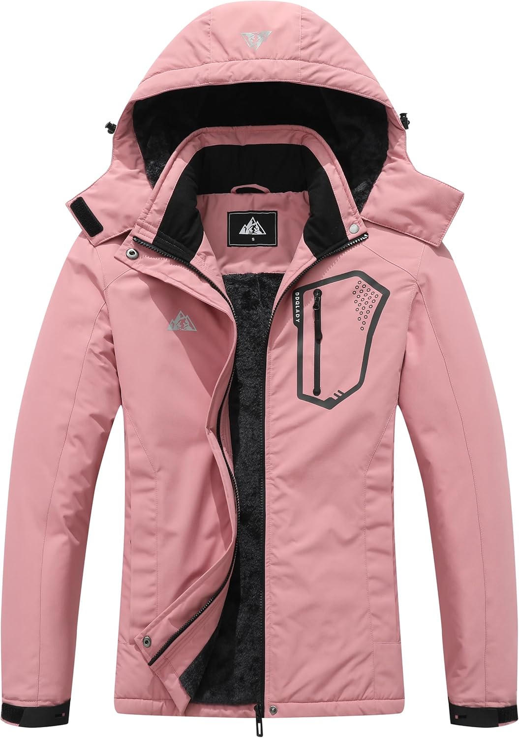 DDQLADY Women's Ski Coat Waterproof Cold-Season Jacket Snowboarding Raincoat Hooded Windproof Outerwear - Image 3