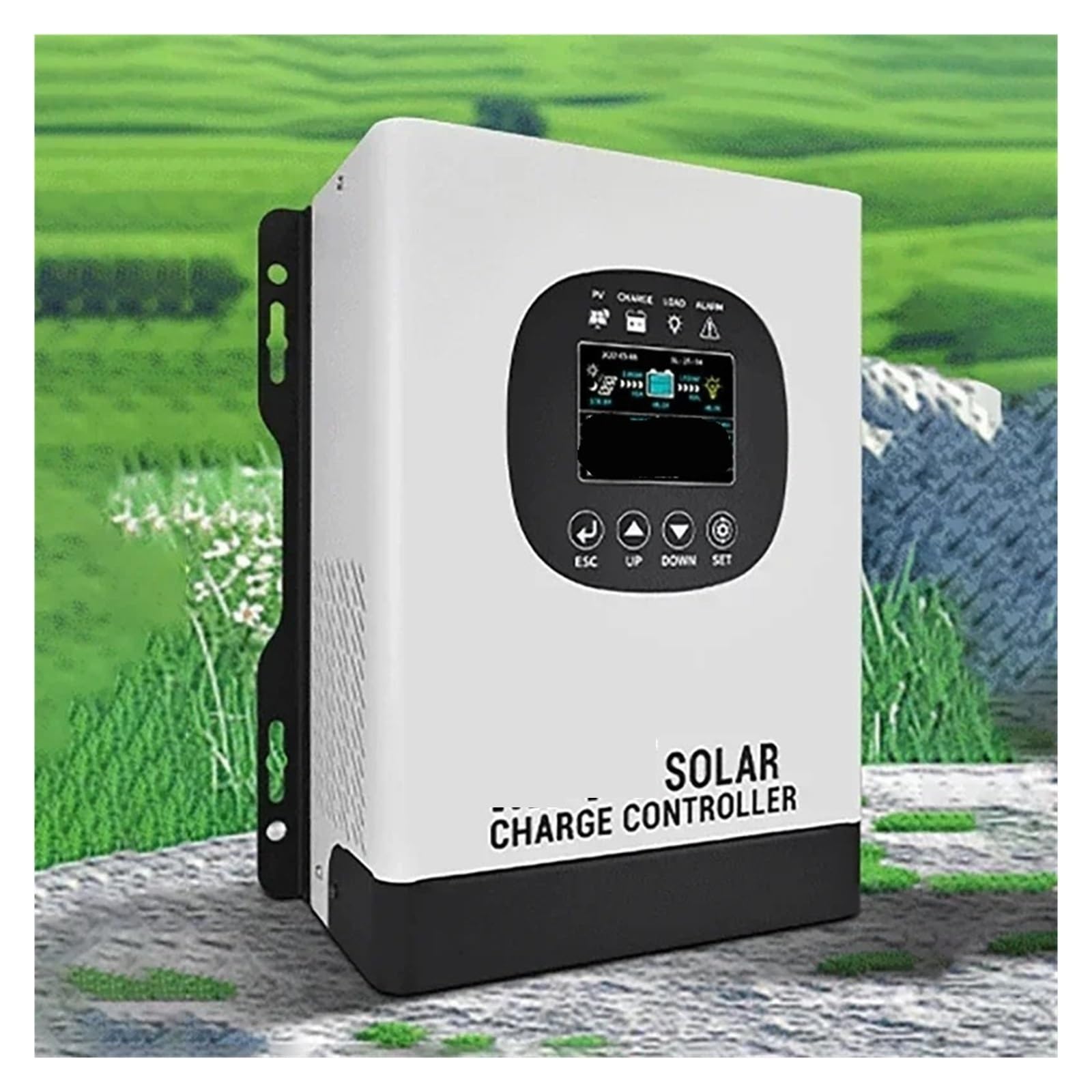 Controlador Solar, Controlador de carga solar MPPT versión 40A 60A Pantalla LCD Almacenamiento energía doméstica Control Cargador(60A)