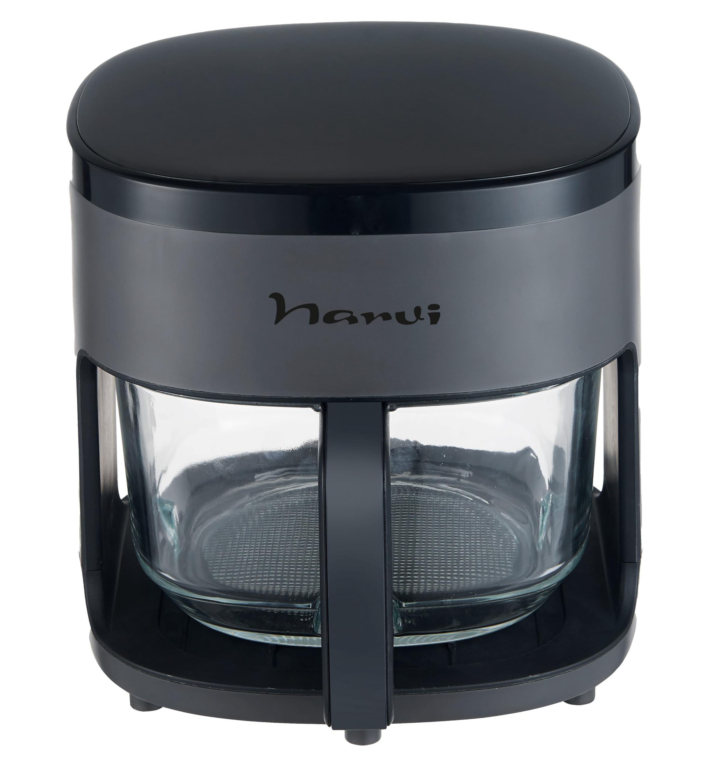 NARVI - Air Fryer Cristal – Freidora de Aire 1300W con Bandeja de Cristal Visible. Freidora Aire 4,2 Litros Hasta 260 °C, Cocción 360°, Panel Digital Táctil, Apta Lavavajillas, Bajo Consumo