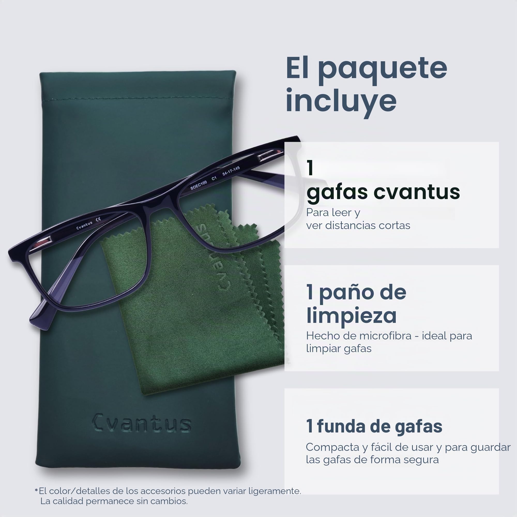 Cvantus Gafas de lectura prémium | Graduación de calidad, realizada por optometristas | Protección luz azul & UV, Antirreflejos | Gafas de lectura cuadradas para hombre y mujer