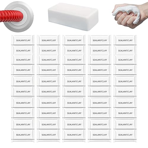 Pack of 50 White Seal Putty Waterproof Duct Seal Repair