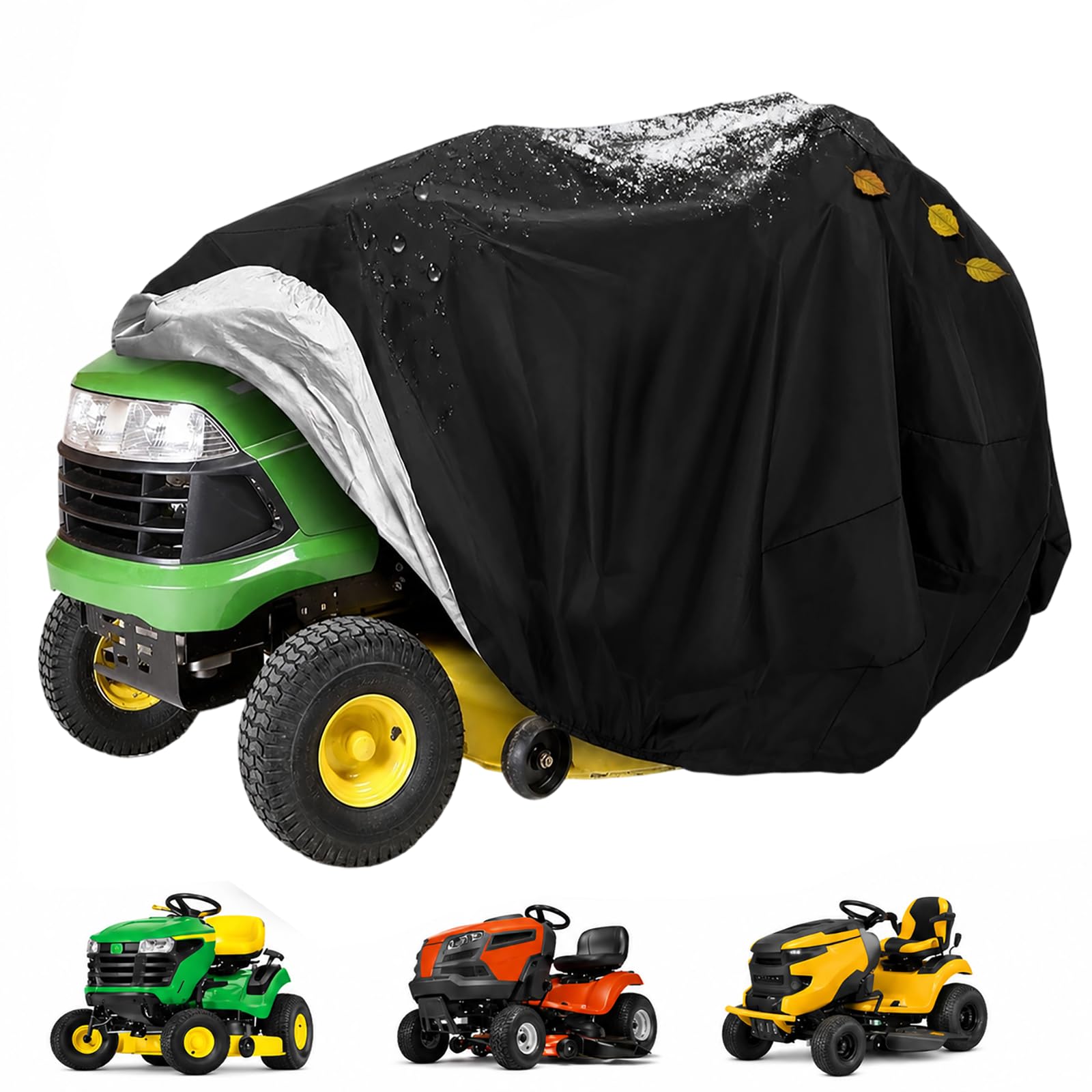 Funda para Tractor Cortacésped para Jonsered LT 2217 A 2008–2014 Deck 97 cm, Cubierta Protectora para Cortacésped con Asiento, Funda de Almacenamiento para Jardín Garaje