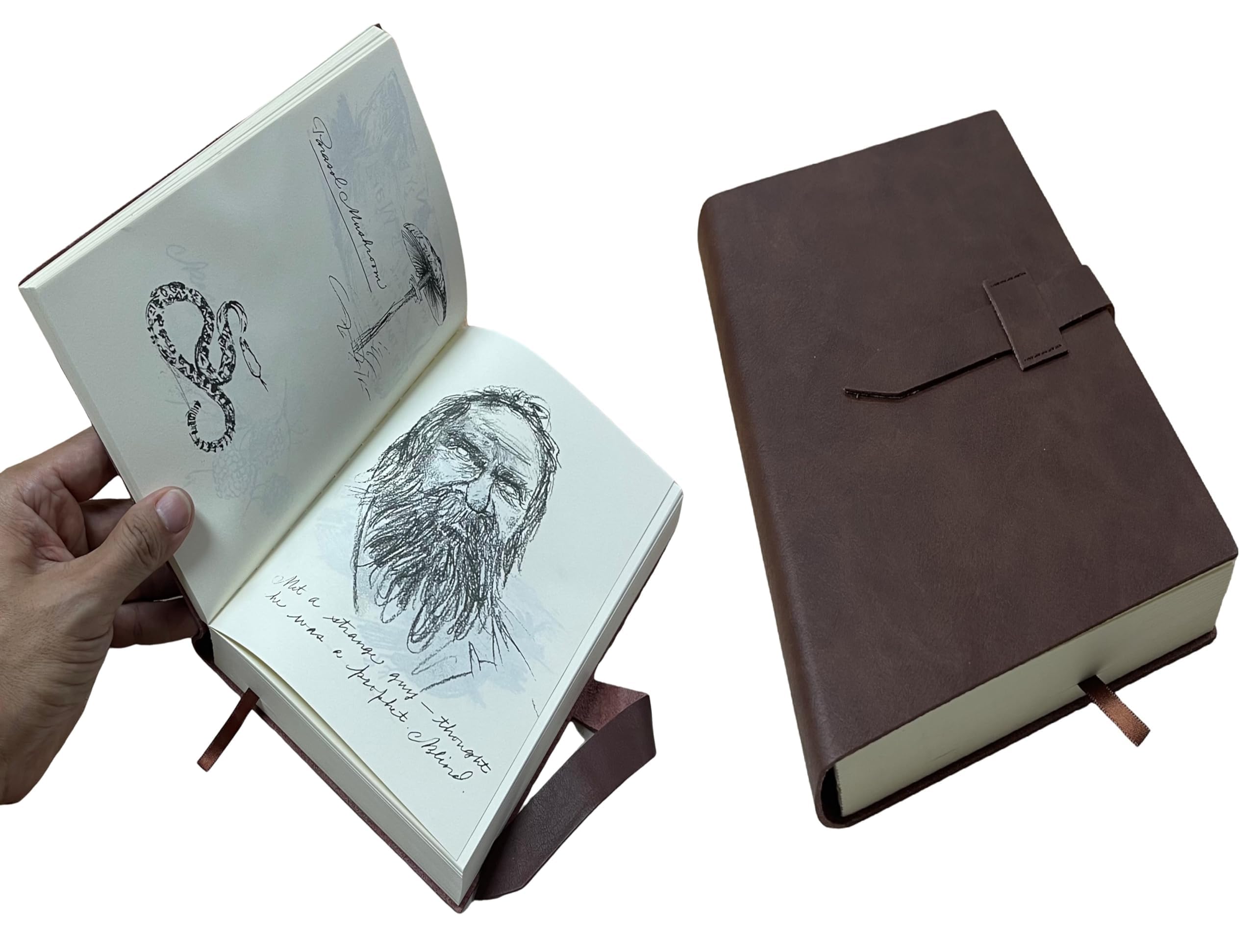Vintage Western Arthur Cowboy Protagonist Character Outlaw Game Journal Cowhide Leather Book Diary 661 Illustrated Pages - Image 4