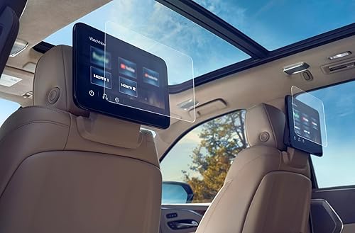 Protector de pantalla de vidrio templado para Chevy TahoeSuburban 2021-2026  Pantallas dobles de 12.6 pulgadas para asientos traseros  Juego de 2