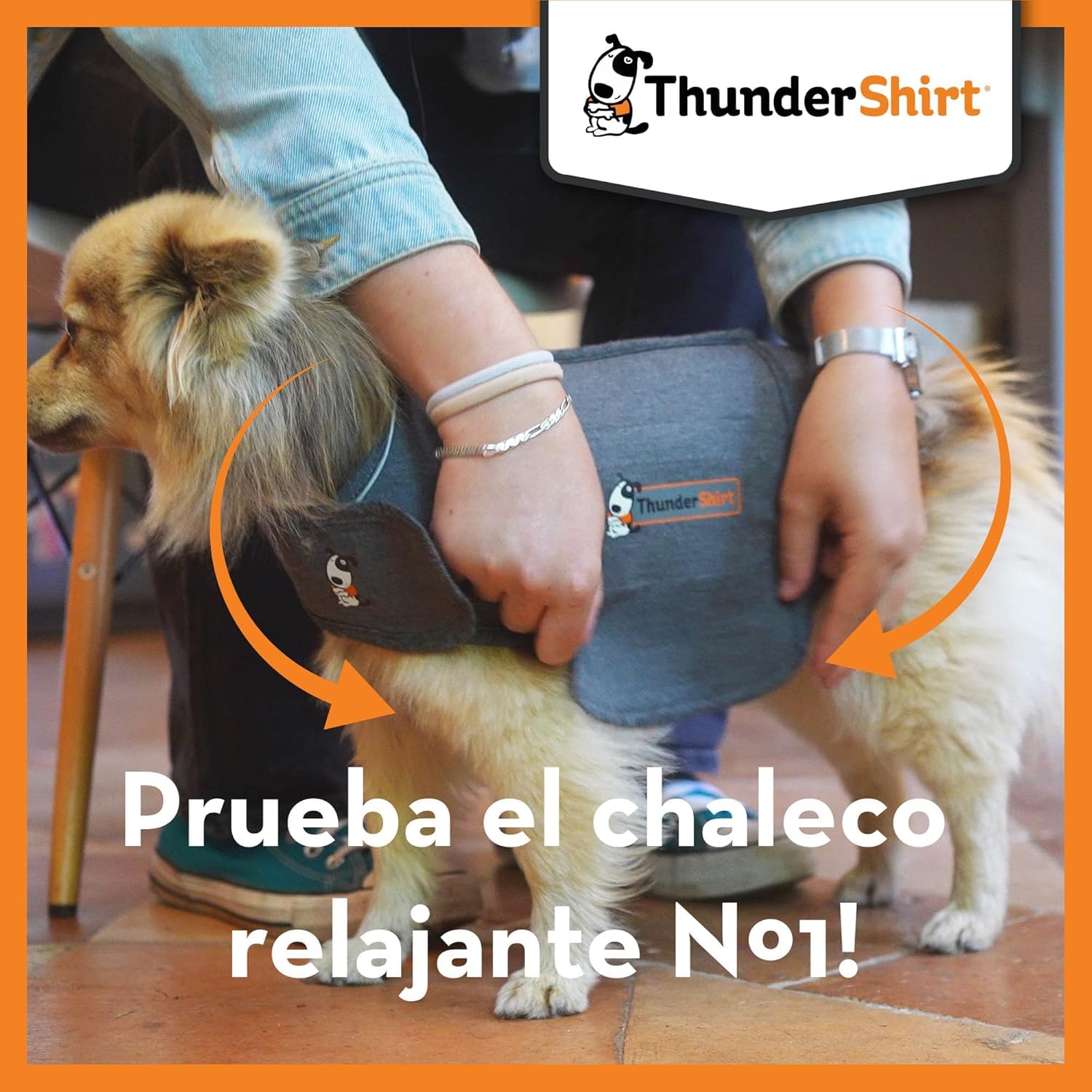 THUNDERSHIRT Pack Antiestrés para Perros S + ADAPTIL Transport Spray 60ml - Chaleco Relajante + Spray Antiestrés - Ideal para Ansiedad por Separación, Miedo a los Ruidos, Tormentas y Viajes
