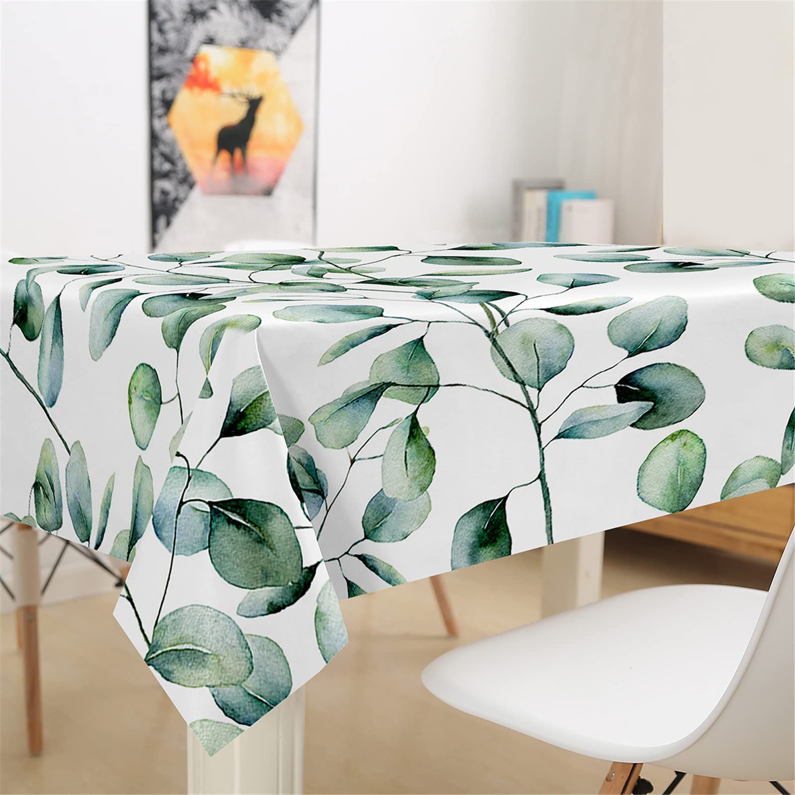 Arquiel Feuille D'automne Citrouille Nappe De Table Rectangulaire, Nappes Imperméable Antitache Résistante Et Lavable Pour La Cuisine Fête Thanksgiving Salon Décoration (152x304cm