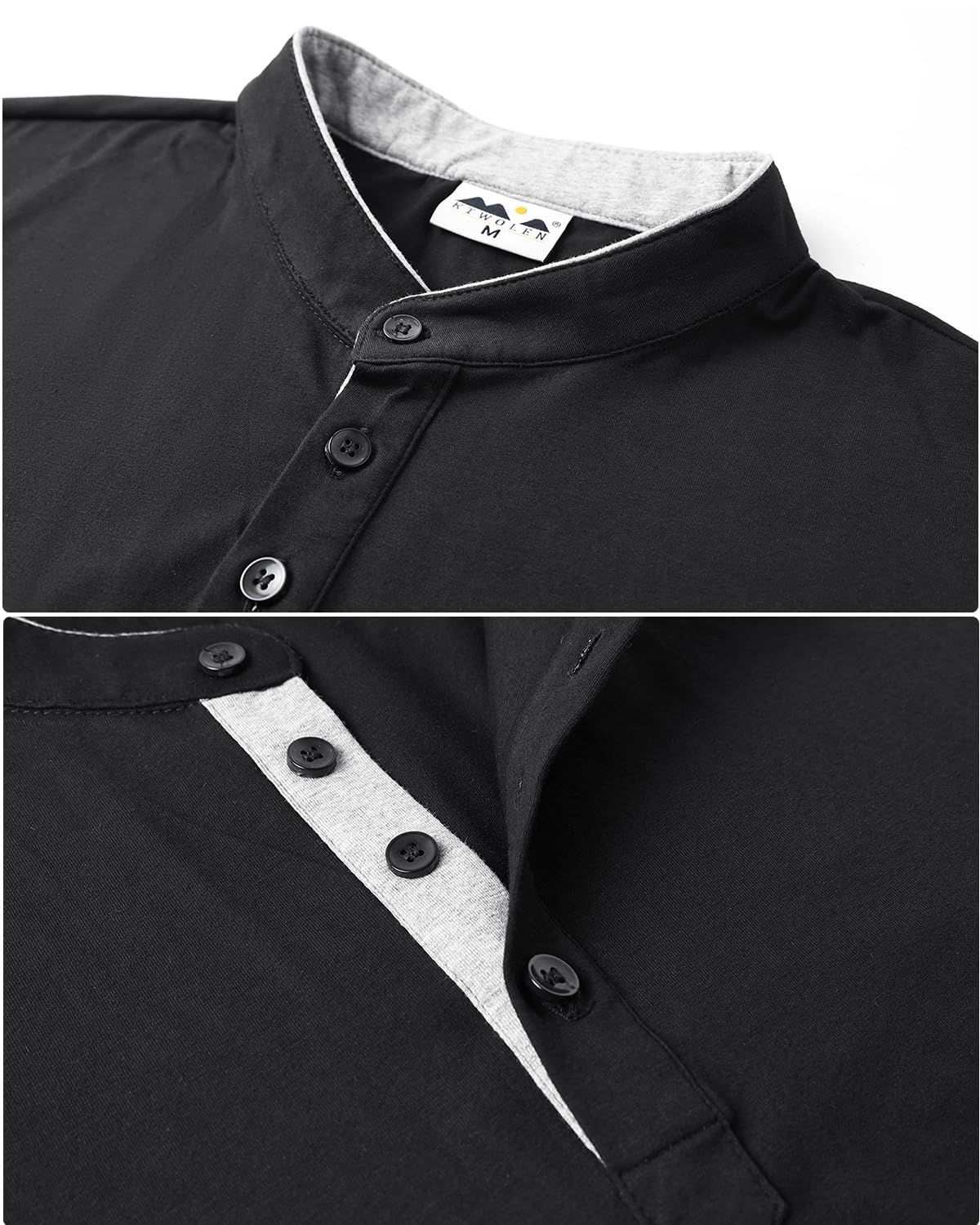 Męska letnia koszulka henley slim fit bawełna casual 3 guziki Henley koszulka z krótkim rękawem koszulki z okrągłym dekoltem topy jednolite