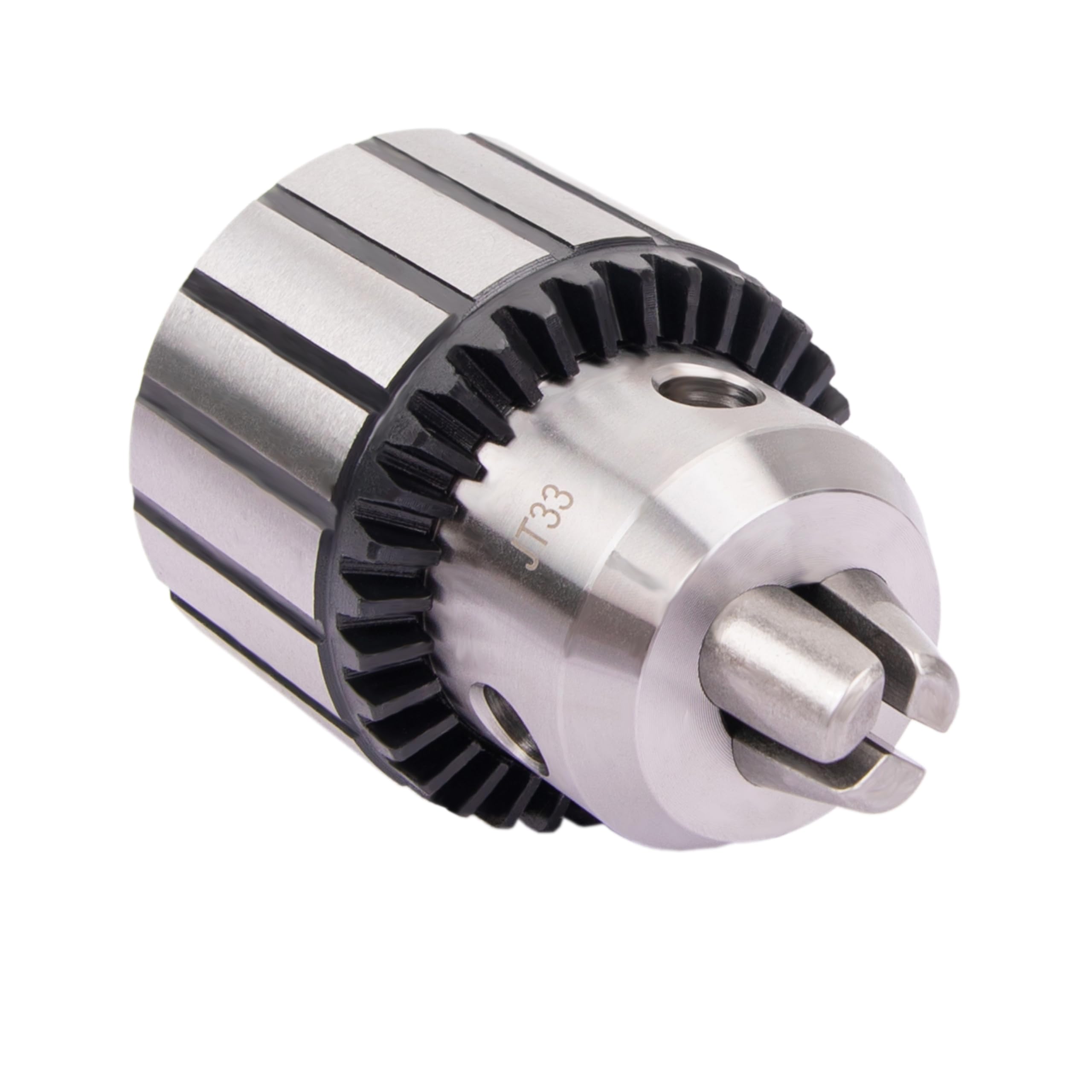 HFS(R) Drill Press Chuck with Key JT33 Taper Mount 3-Jaw for