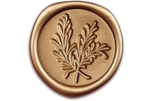 Elegant Gold Wax Seal Stickers for Wedding Envelopes