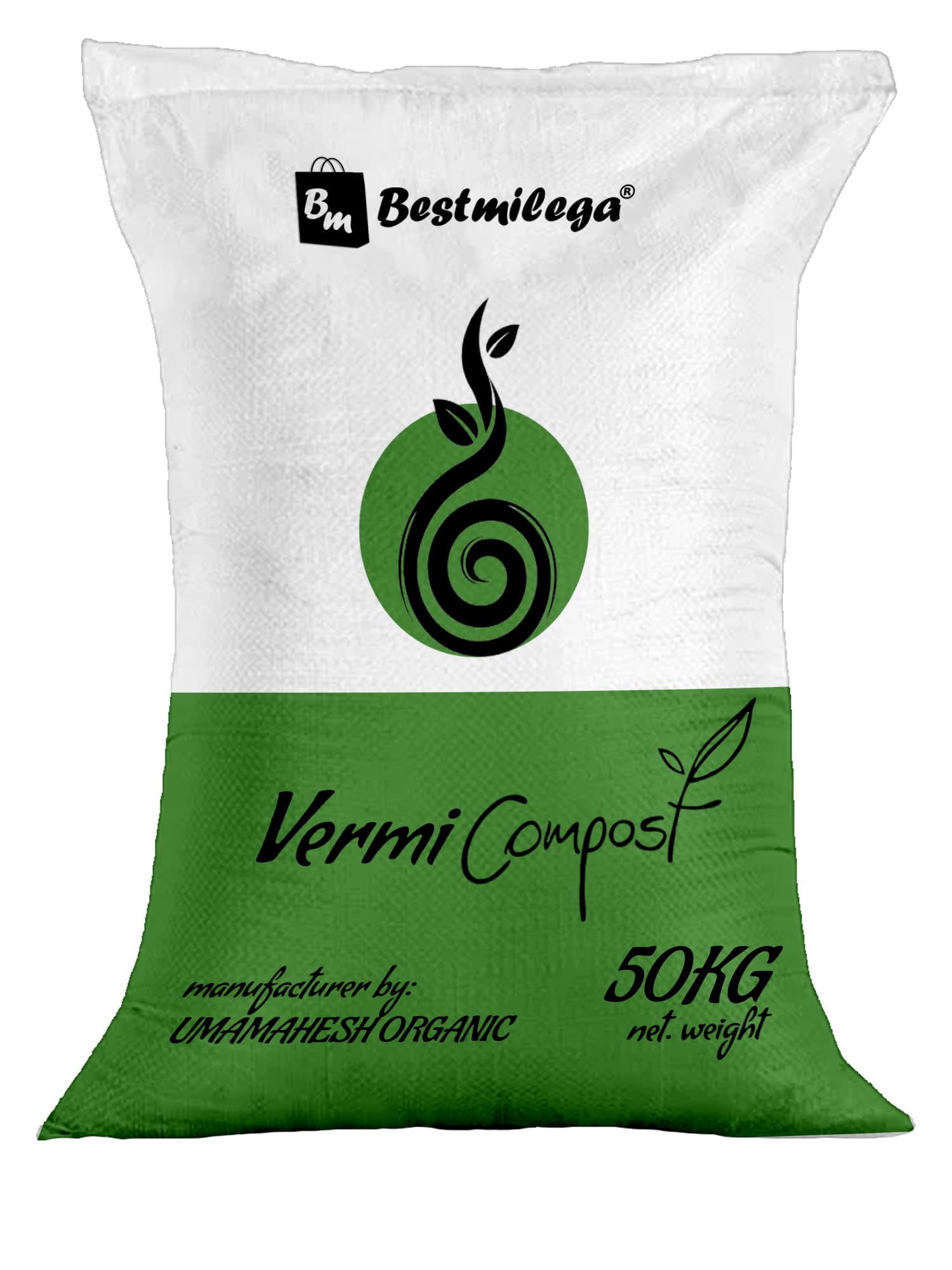 BEST MILEGA Vermicompost for Plants 50kg | Khaad for Gardening Home | Organic Fertilizer | Compost for Plants Home Garden 50kg