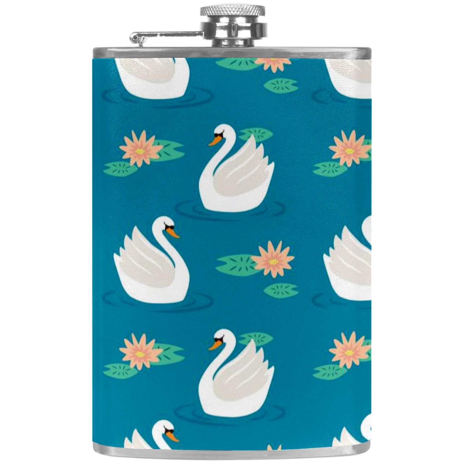 Flasque à whisky en cuir pour camping et barbecue avec son entonnoir