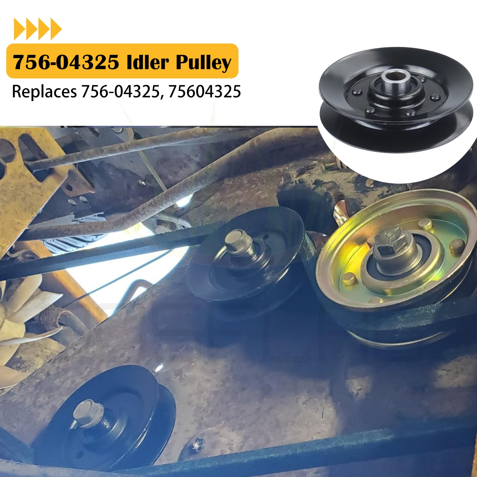2PK 756-04325 Pulley for Craftsman LT2000 Cub Cadet LTX1042 Tractor — Amazon image 2
