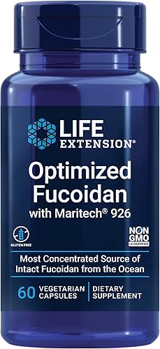 Life Extension Optimized Fucoidan con Maritech 926 Suplemento contiene un polisacárido de algas marinas que promueve una función inmune saludable,