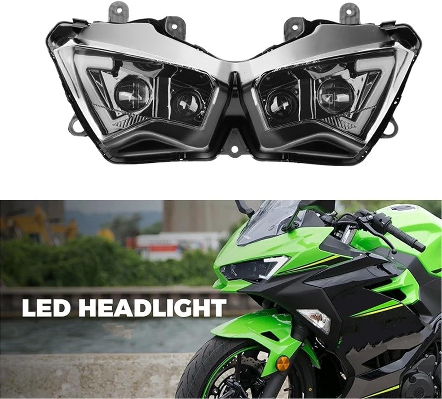 のあ。 バイクヘッドライト 用 オートバイヘッドライト に適合する忍者 400