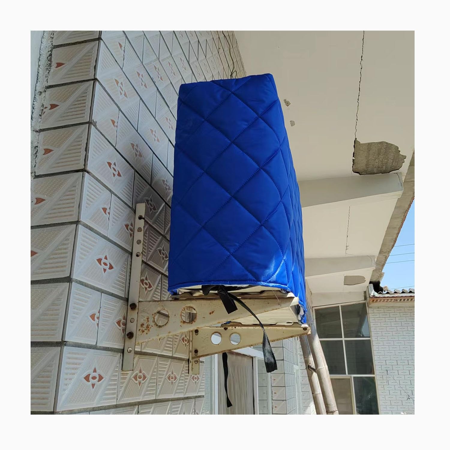 Btyqkzvpm Blue Ultra Thin Flat Washers, Outdoor Air Conditioner Cover For Central Window(,85Cmx32cmx56cm)