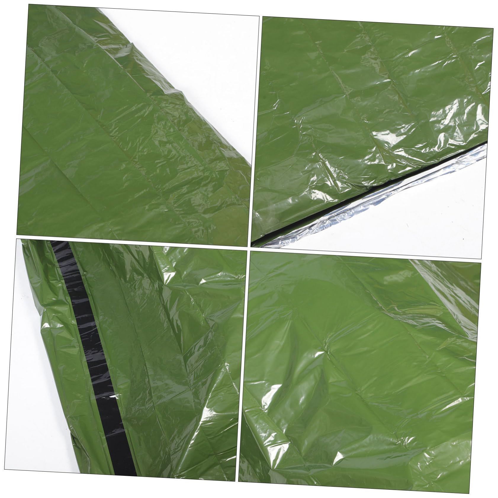 Toyvian Camping Notfall Schlafsack Pe Alufolie mit Aufbewahrungstasche Ultraleicht für Outdoor Aktivitäten Notfälle und Bedingungen