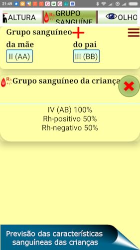 QUIS- prognóstico genético para uma futura criança
