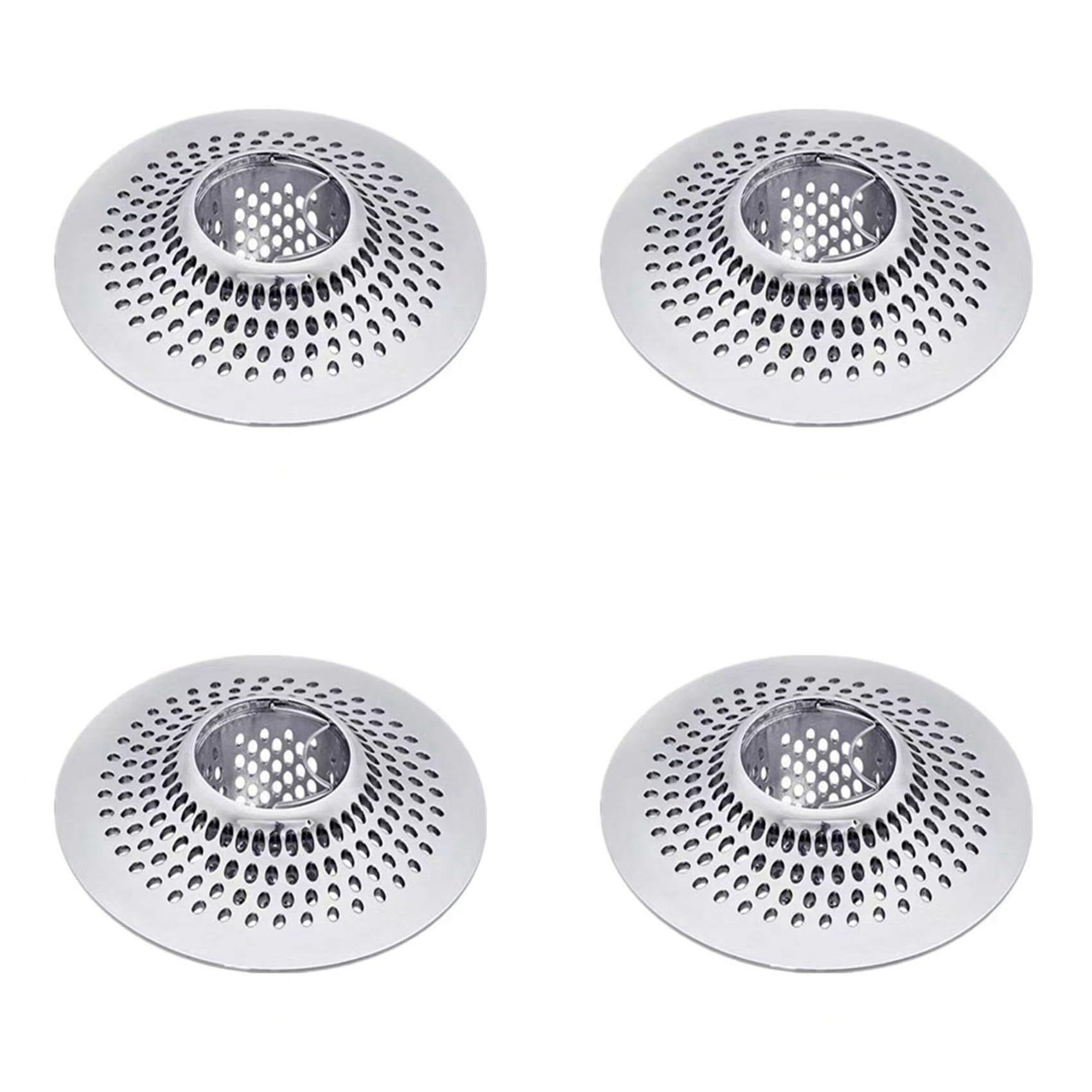 Jnchdghwa 4X Shower Drain Hair Catcher -Up Drain Hair Strainer Hair Trap Bath Tub Drain Stopper Drain Cover Bathroom Sink Drain