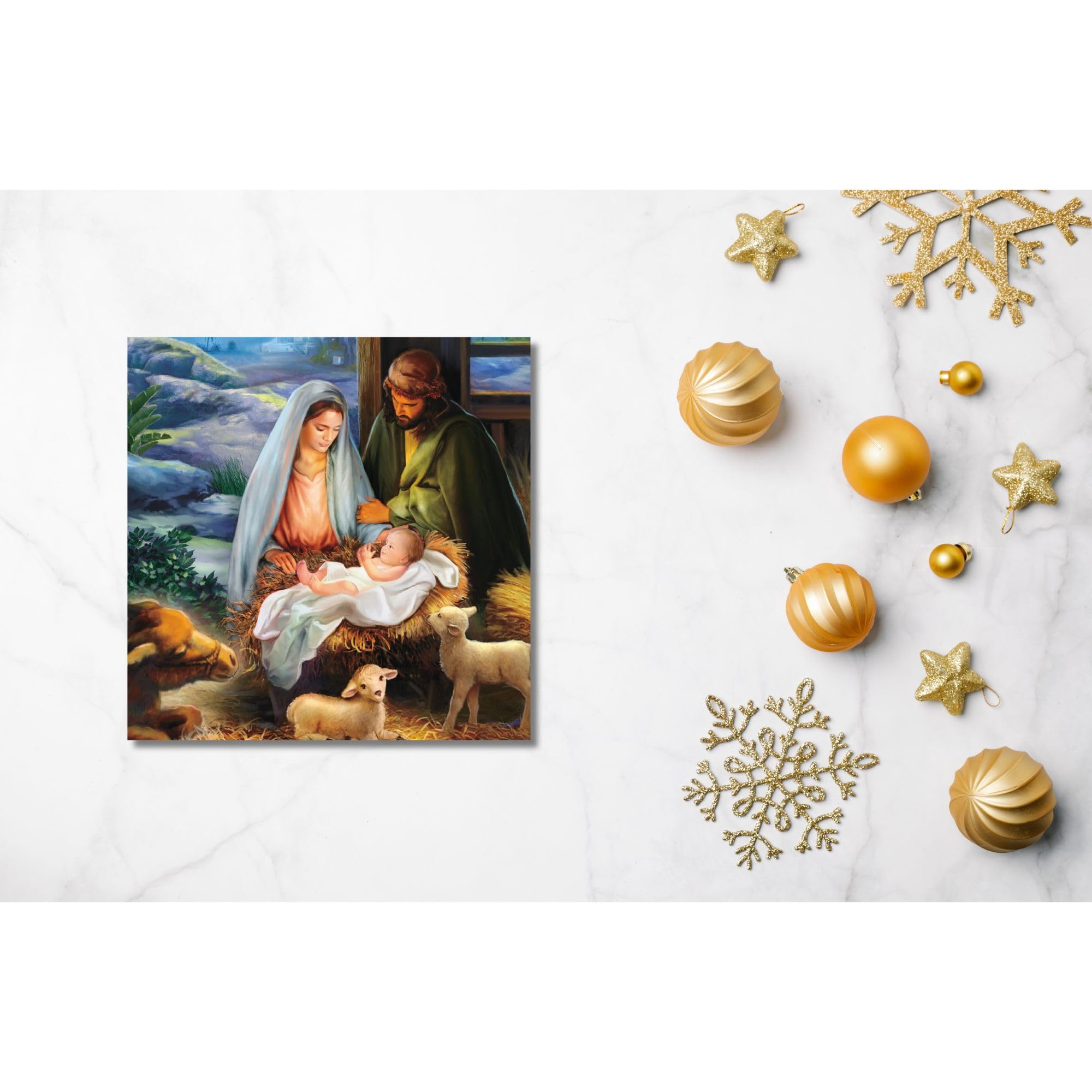 Stain Glass Nativity Charity Christmas Cards Pack Of 10: Free Delivery When You Spend £15 At - View #8