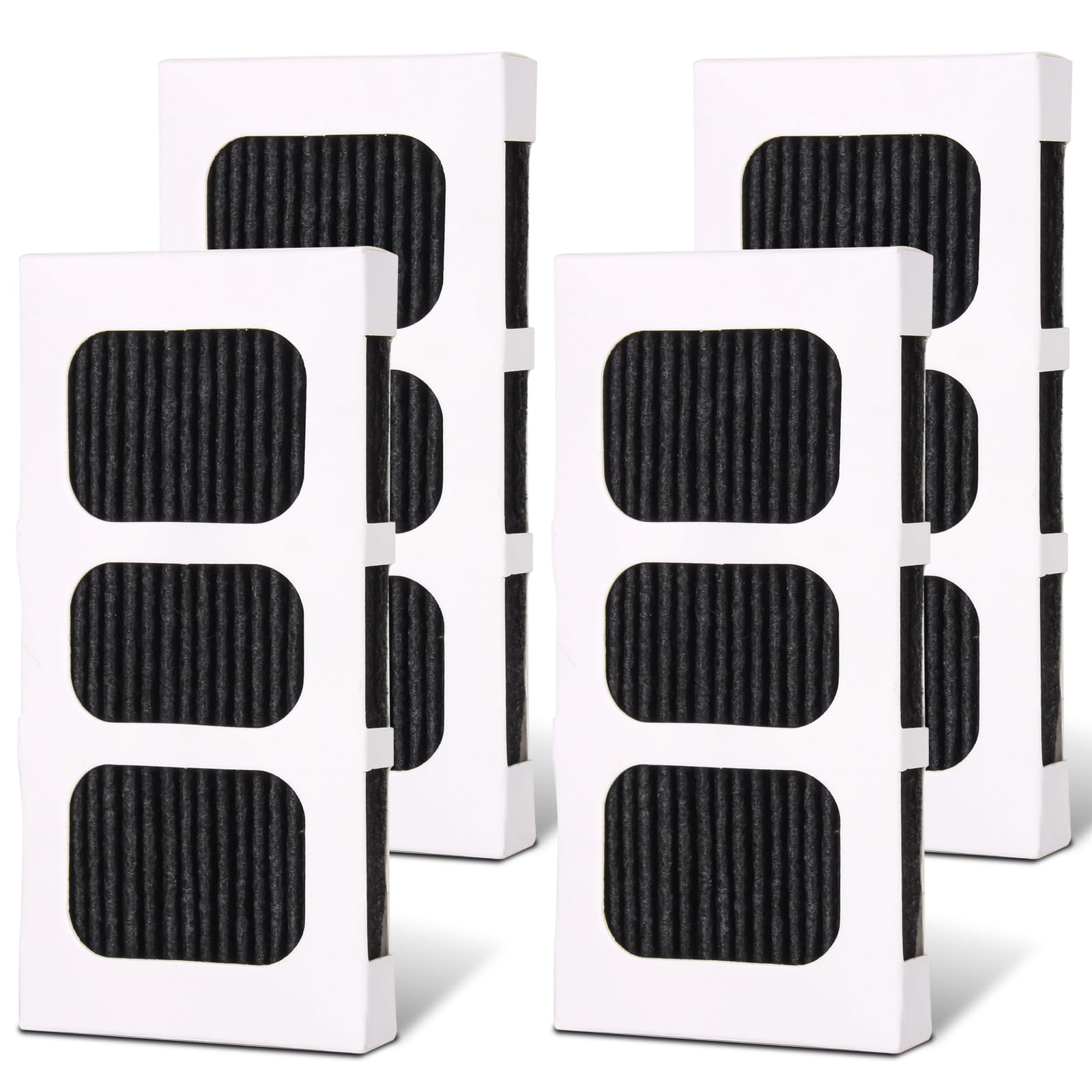 4 Pack Refrigerator Air Filter Replacement, Activated Carbon Strong Adsorption, Compatible with Frigidaire Paultra2, PureAir Ultra 2, Pure Air Ultra II and Electrolux Part Models