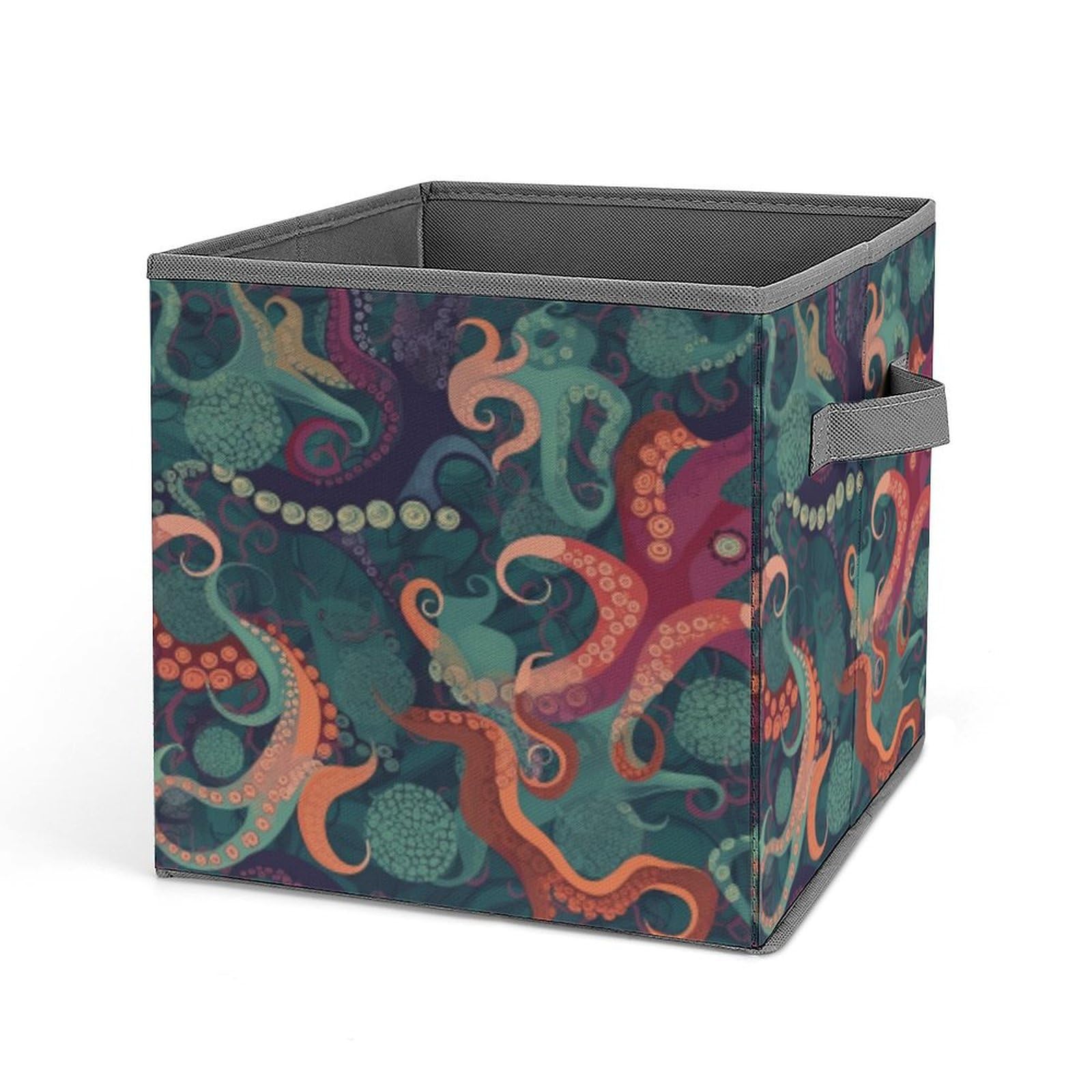 Cube de rangement pieuvre pour vêtements grand panier pliable contre le désordre de la maison
