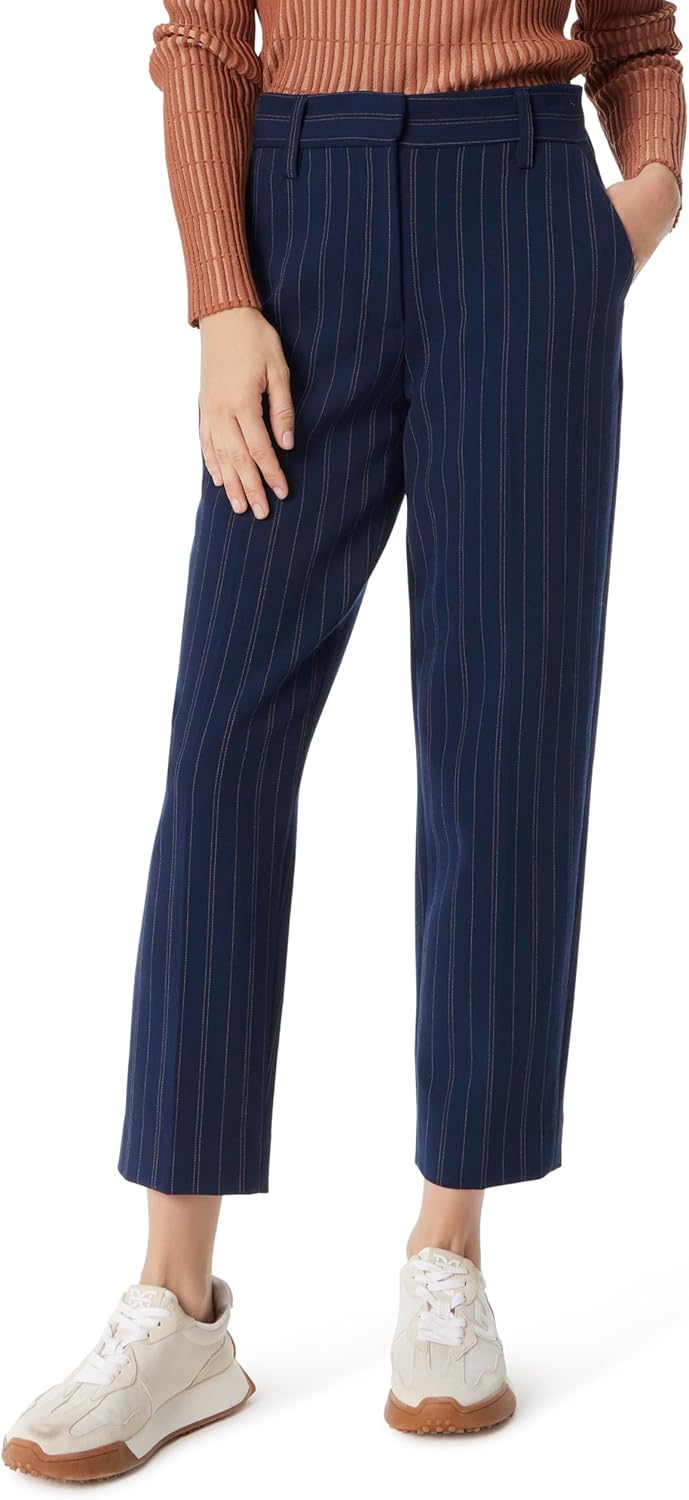 Sam Edelman Womens Norah High Rise Slim Fit Trouser Ankle Pant Standard